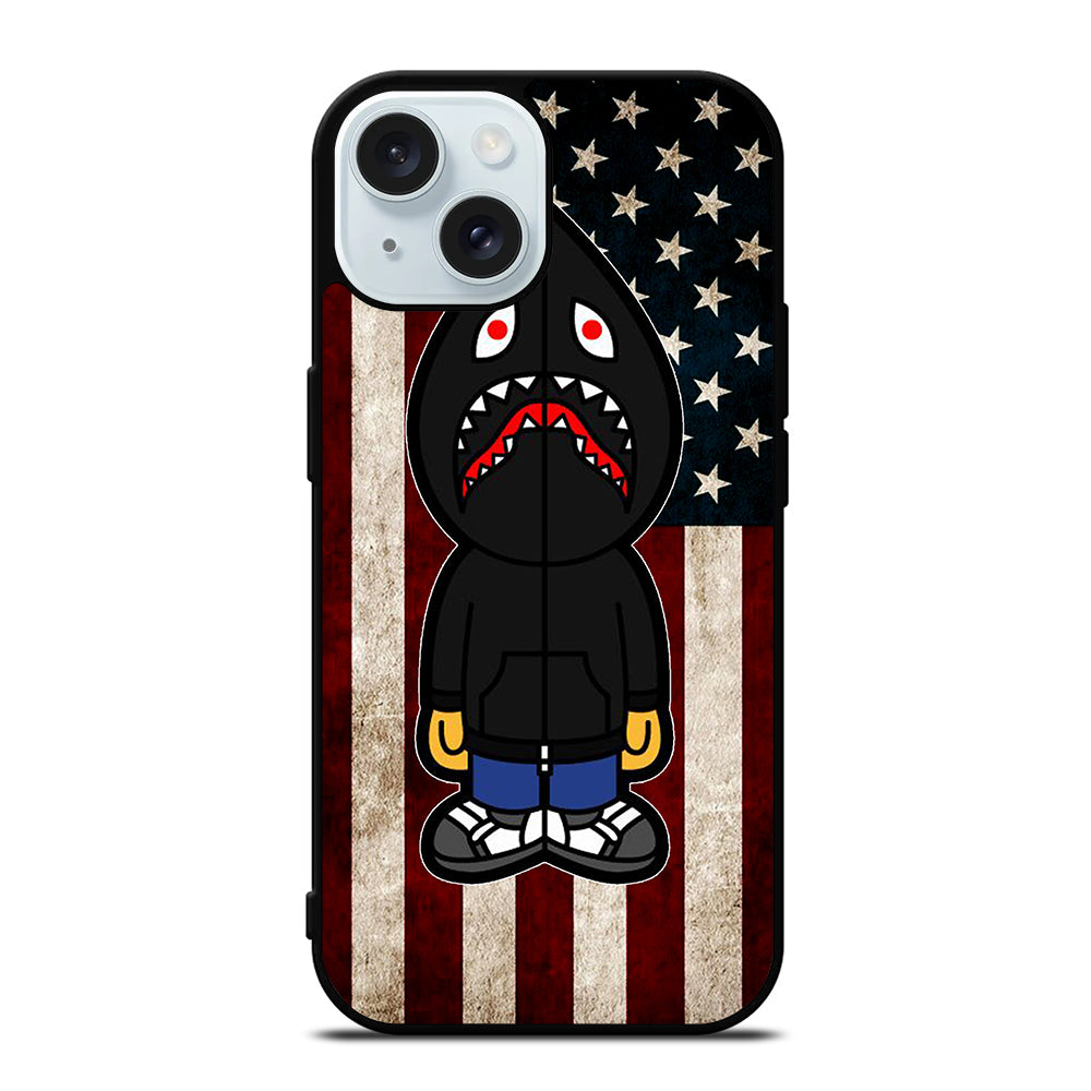 BAPE SHARK AMERICAN iPhone 15 Case Cover