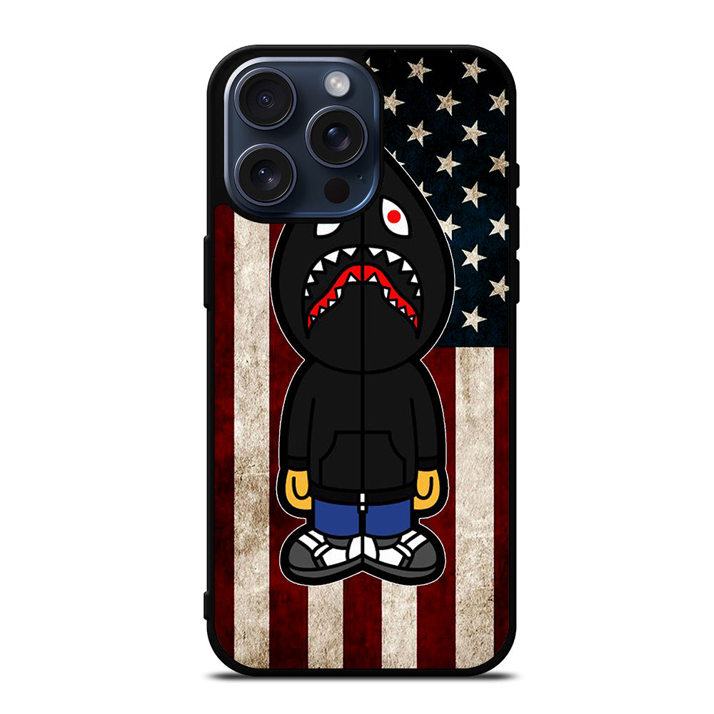 BAPE SHARK AMERICAN iPhone 15 Pro Max Case Cover