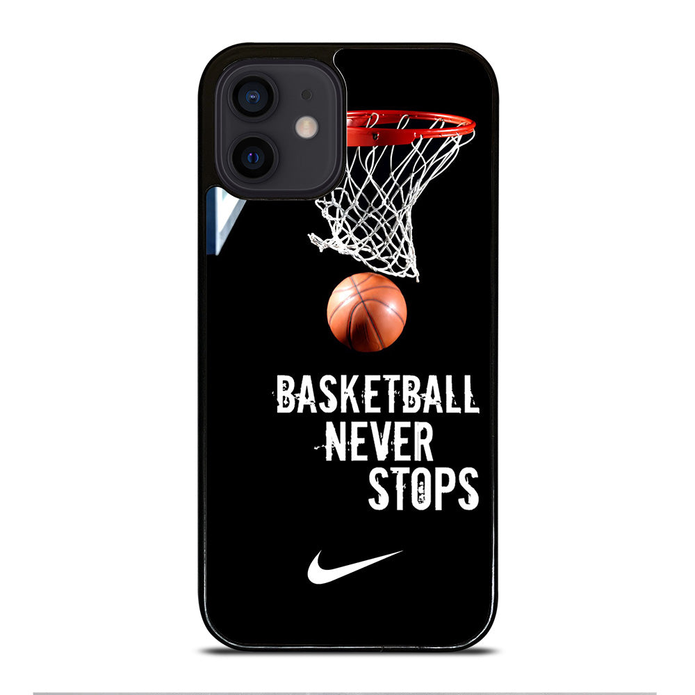 BASKETBALL NEVER STOPS NIKE 2 iPhone 12 Mini Case Cover