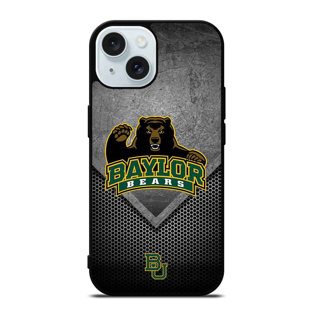 BAYLOR BEARS METAL LOGO iPhone 15 Case Cover