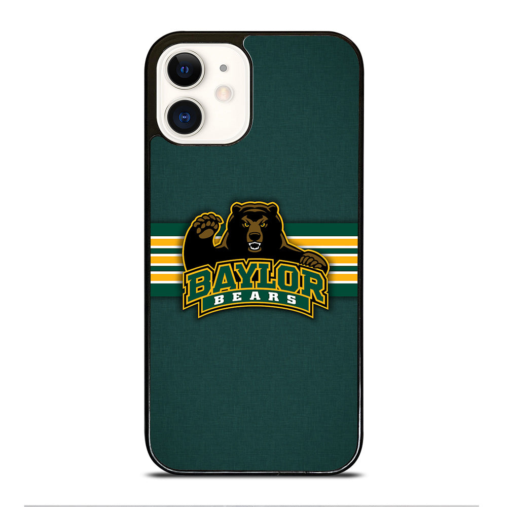 BAYLOR BEARS STRIPE LOGO iPhone 12 Case Cover