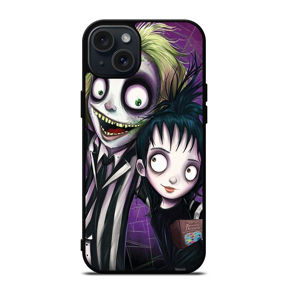 BEETLEJUICE TIM BURTON ART iPhone 15 Plus Case Cover