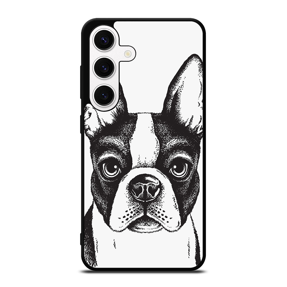 BOSTON TERRIER DOG ART Samsung Galaxy S24 Case Cover