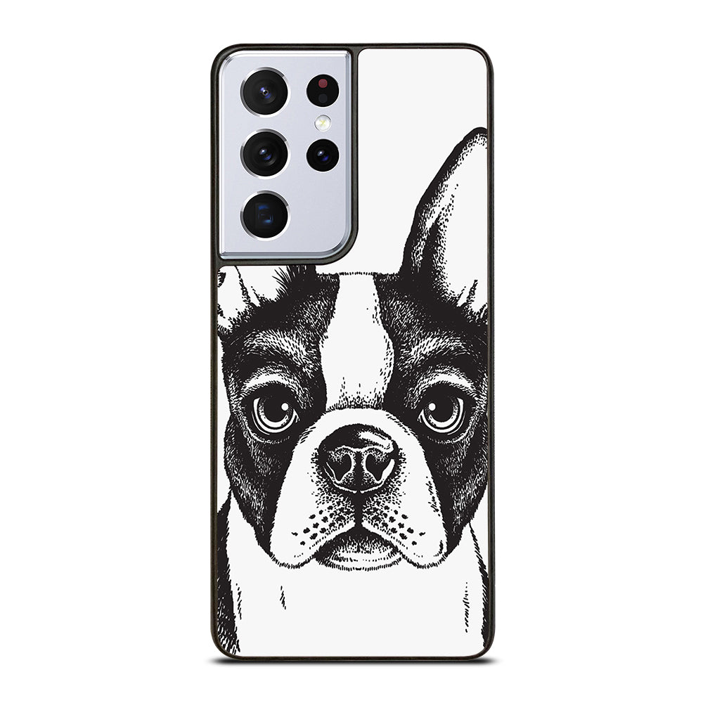 BOSTON TERRIER DOG ART Samsung Galaxy S21 Ultra Case Cover
