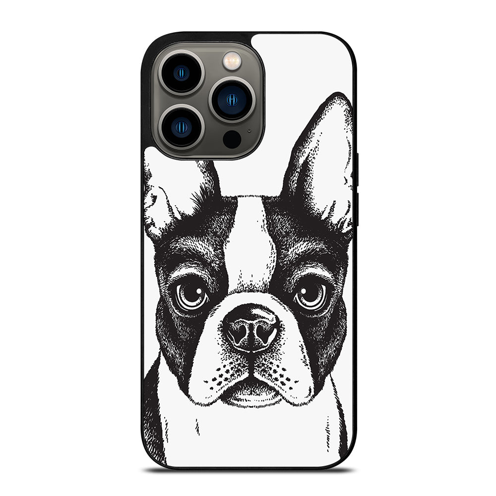 BOSTON TERRIER DOG ART iPhone 13 Pro Case Cover