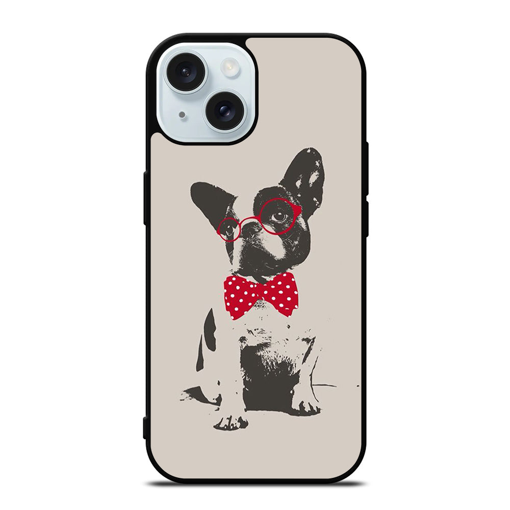 BOSTON TERRIER DOG CUTE iPhone 15 Case Cover