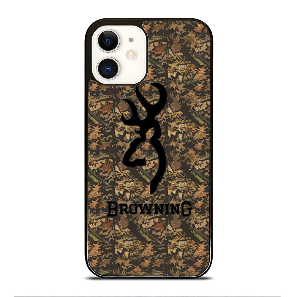 BROWNING DEER CAMO LOGO iPhone 12 Case Cover