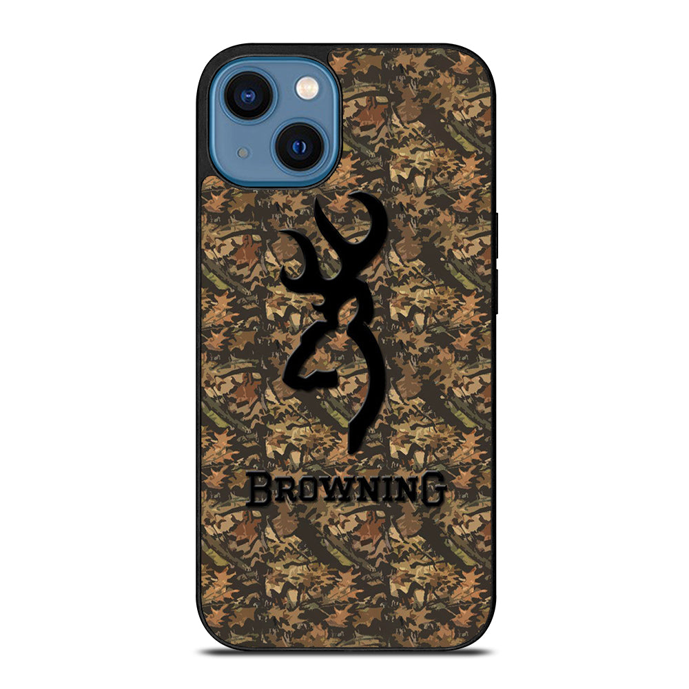 BROWNING DEER CAMO LOGO iPhone 14 Case Cover