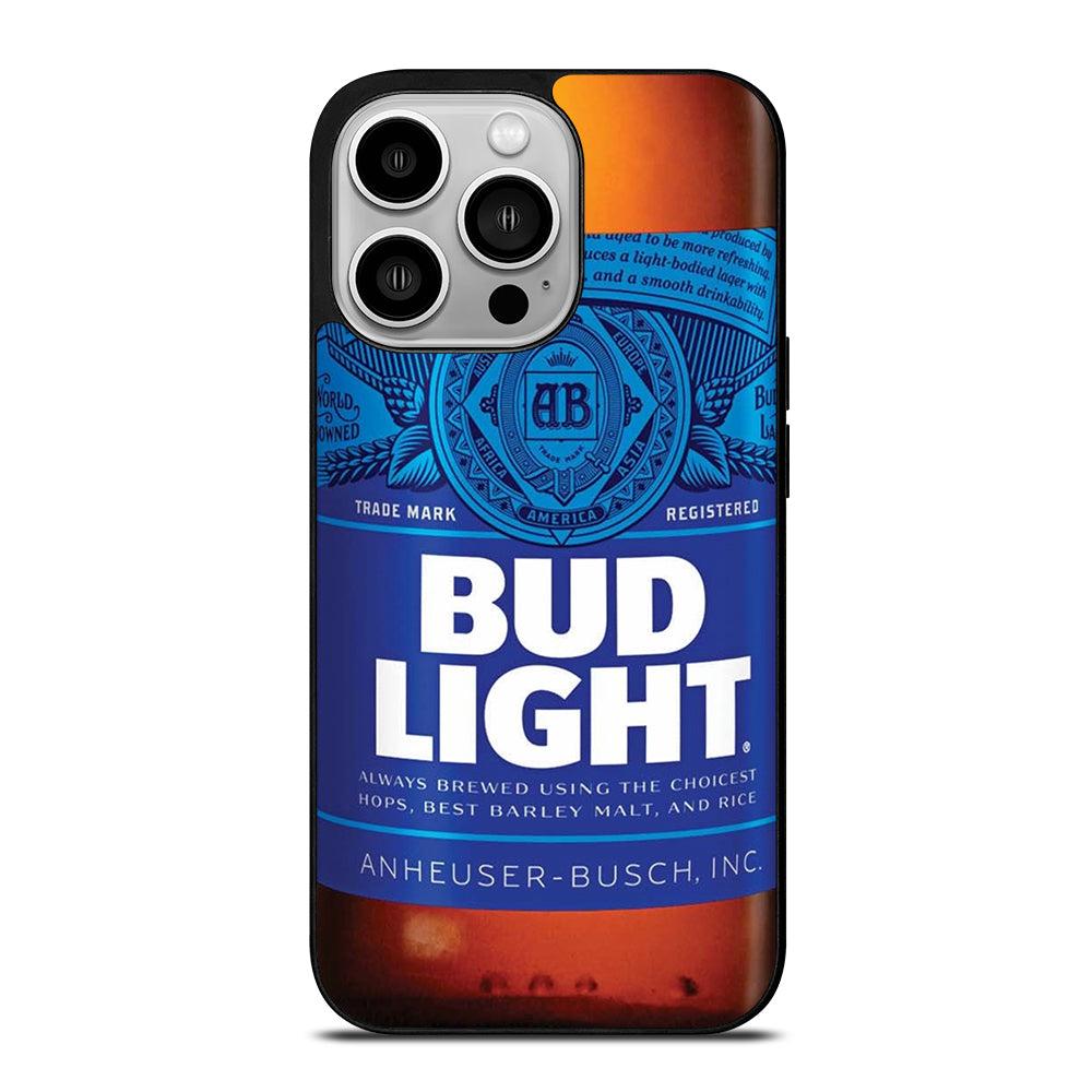 BUD LIGHT BEER BOTTLE iPhone 14 Pro Case Cover