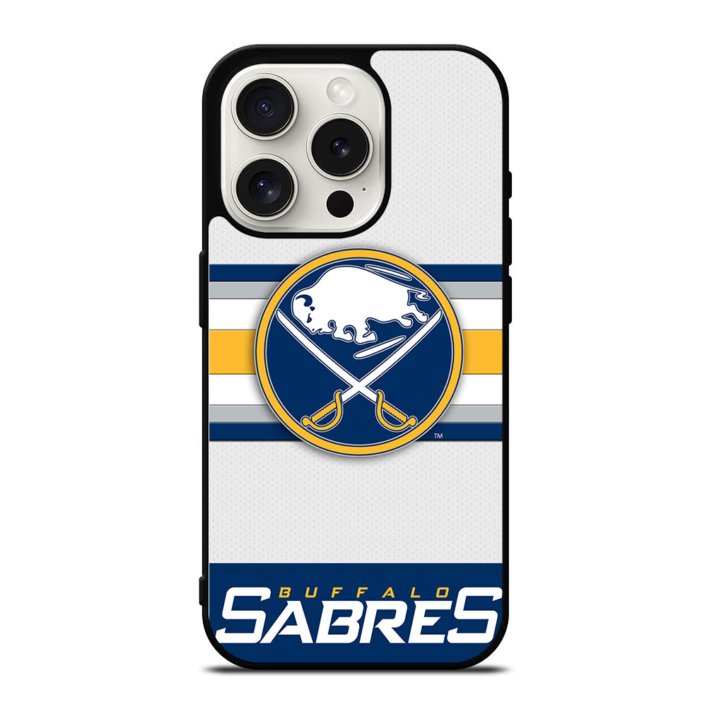 BUFFALO SABRES FOOTBALL LOGO 1 iPhone 15 Pro Case Cover