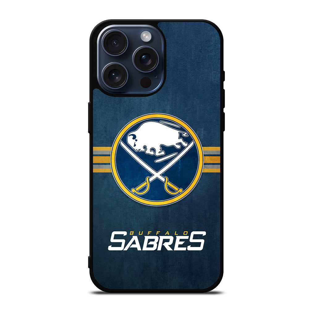 BUFFALO SABRES FOOTBALL LOGO 2 iPhone 15 Pro Max Case Cover