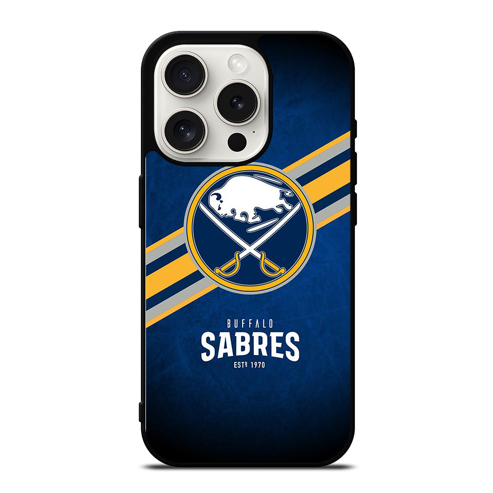 BUFFALO SABRES FOOTBALL LOGO 3 iPhone 15 Pro Case Cover
