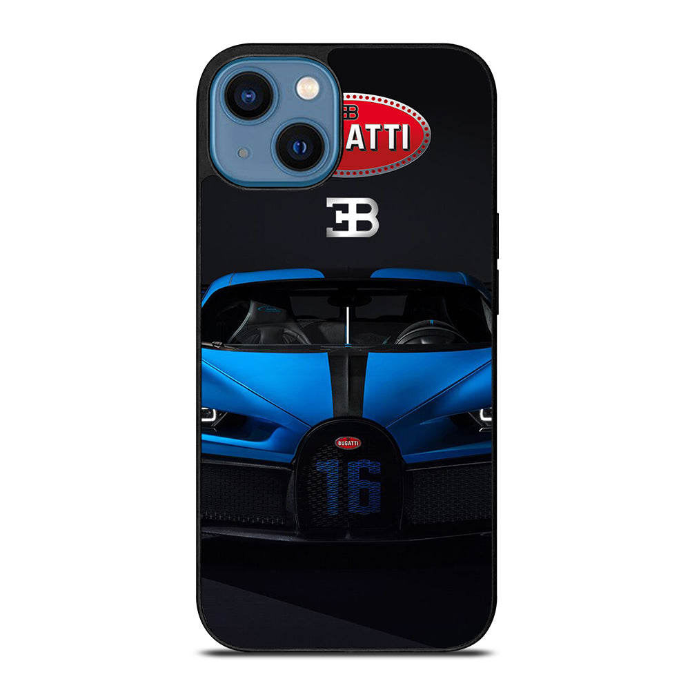 BUGATTI BLUE CAR iPhone 14 Case Cover