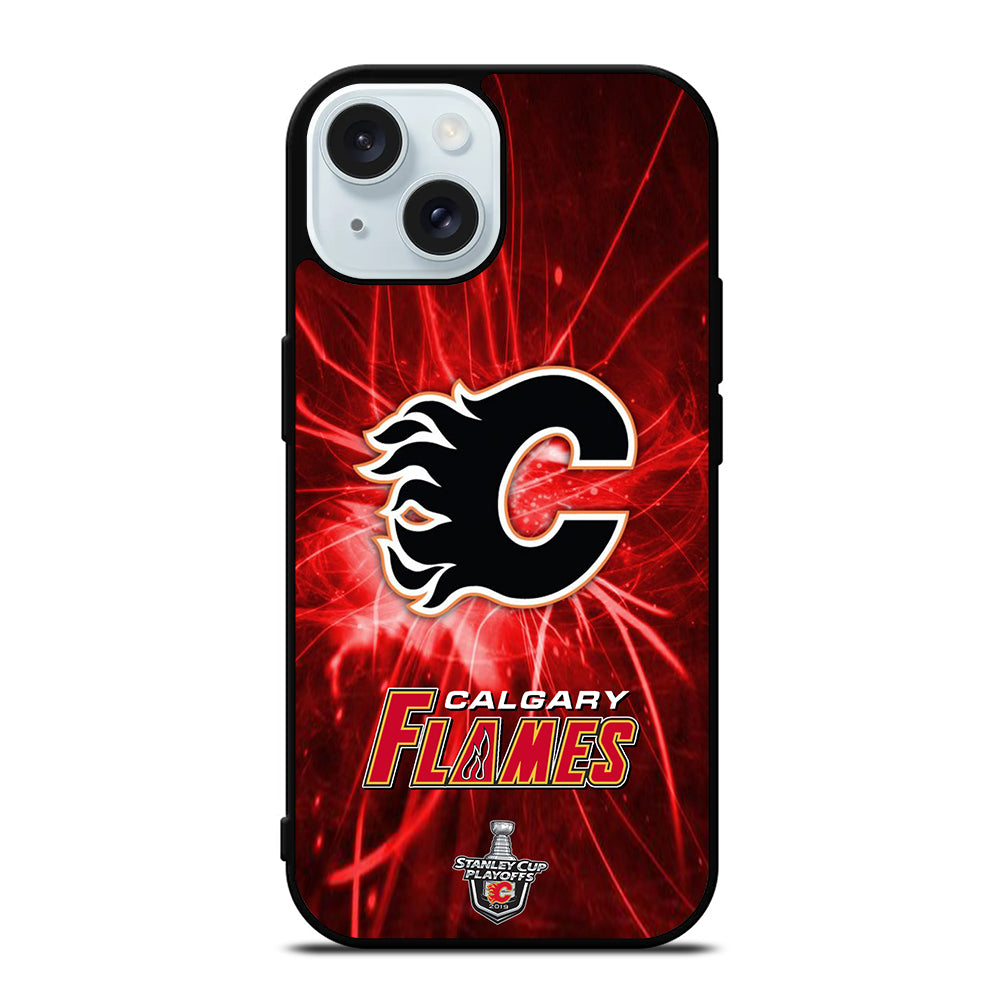 CALGARY FLAMES HOCKEY TEAM 1 iPhone 15 Case Cover