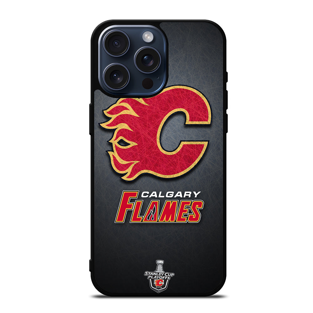 CALGARY FLAMES HOCKEY TEAM 2 iPhone 15 Pro Max Case Cover