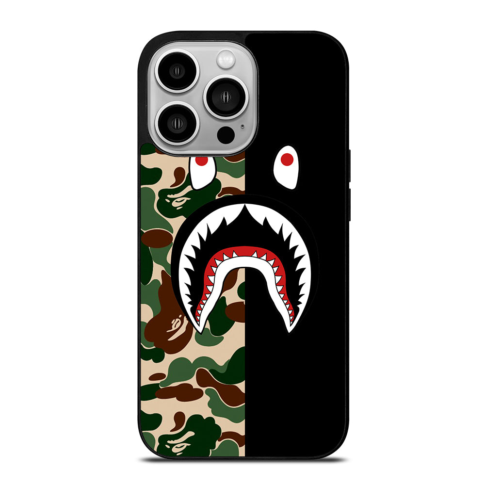 CAMO BAPE SHARK LOGO 2 iPhone 14 Pro Case Cover