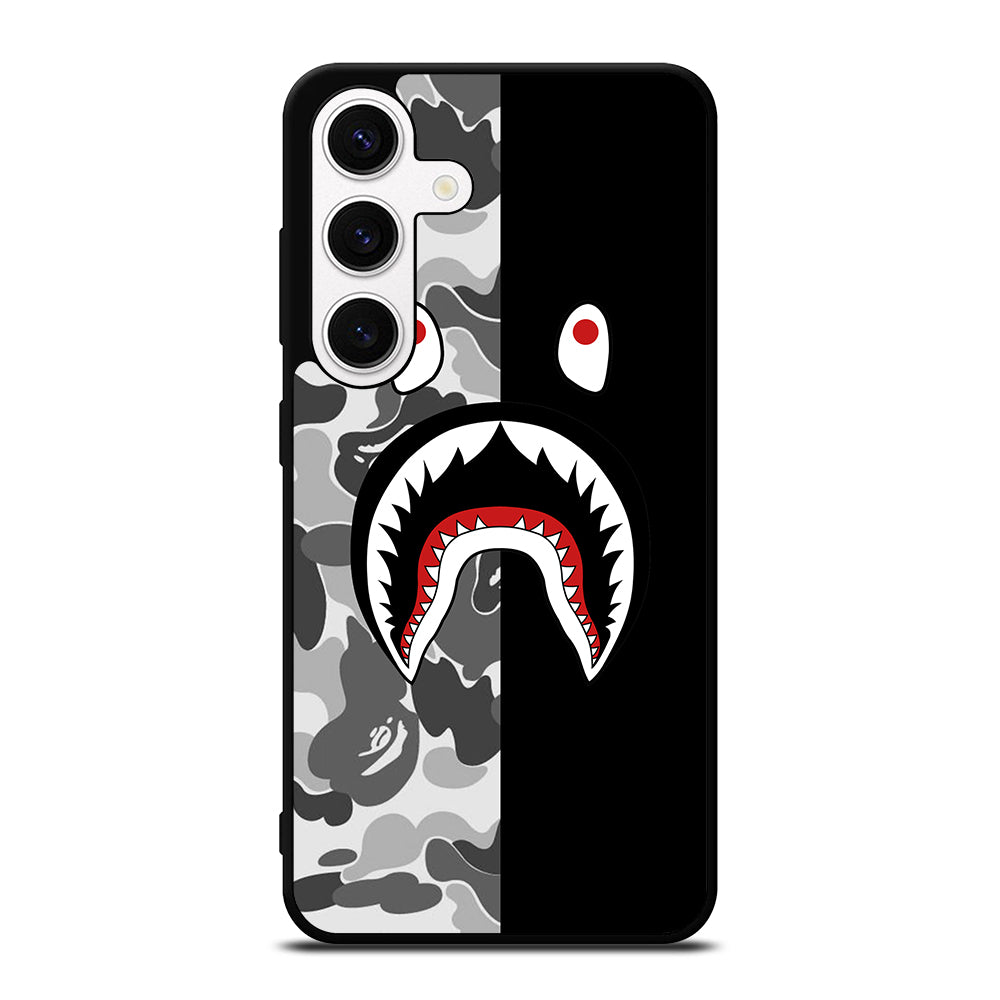 CAMO BAPE SHARK LOGO 3 Samsung Galaxy S24 Case Cover