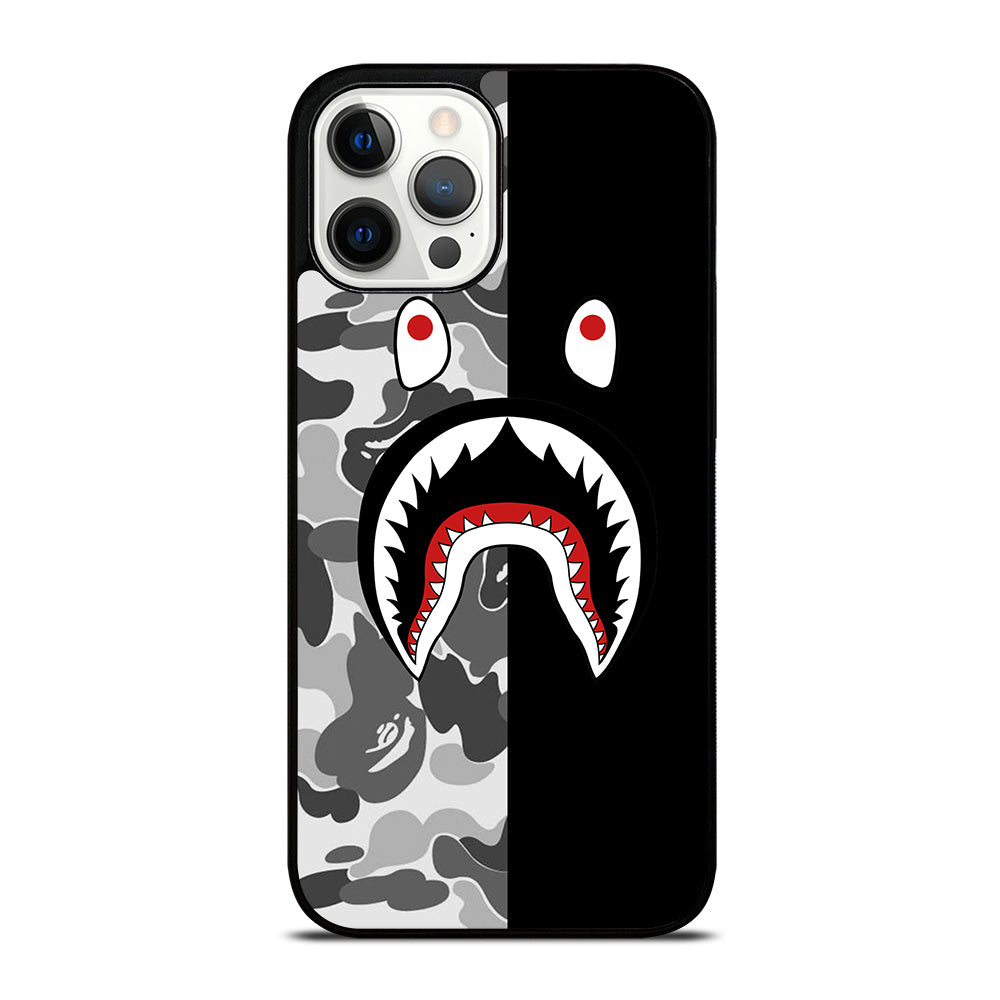 CAMO BAPE SHARK LOGO 3 iPhone 12 Pro Max Case Cover
