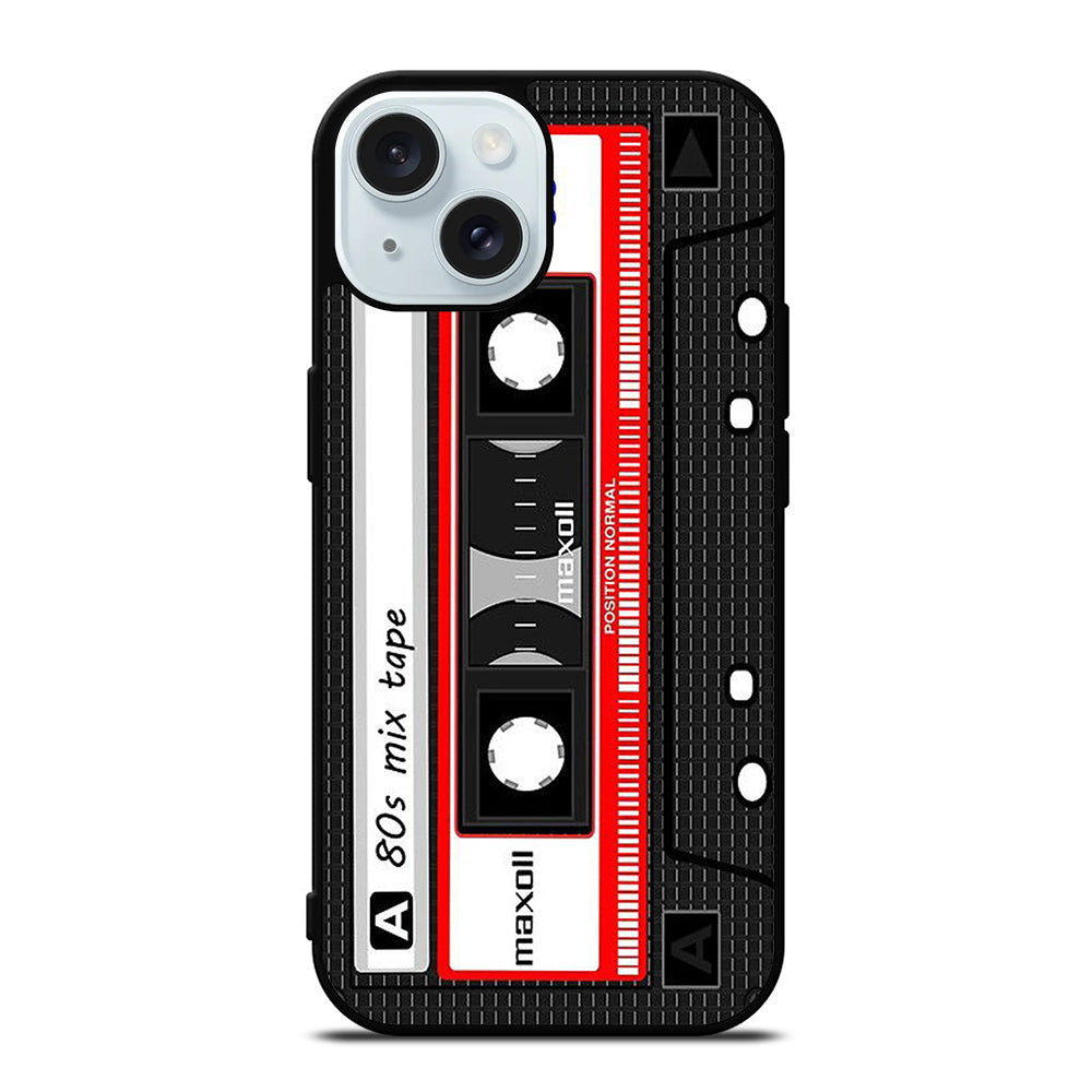 CASSETTE TAPE RETRO iPhone 15 Case Cover