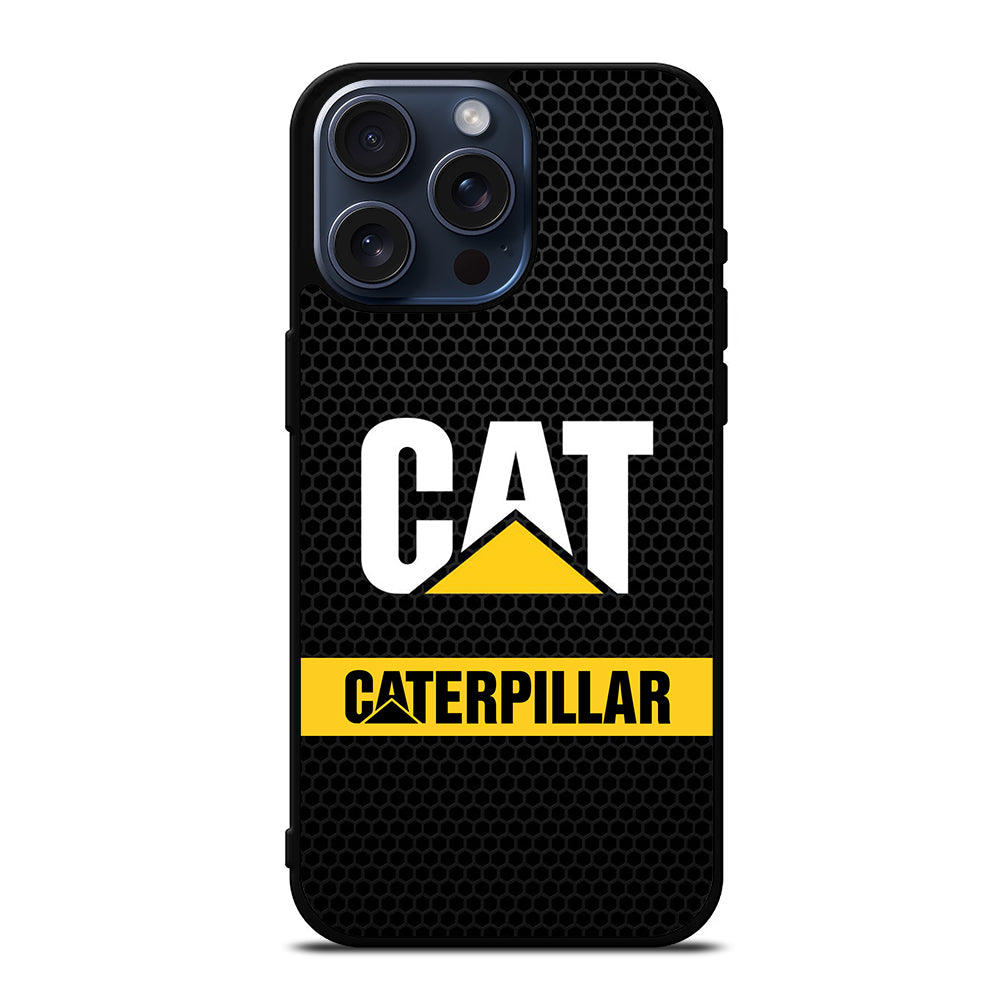 CAT CATERPILLAR METAL LOGO iPhone 15 Pro Max Case Cover