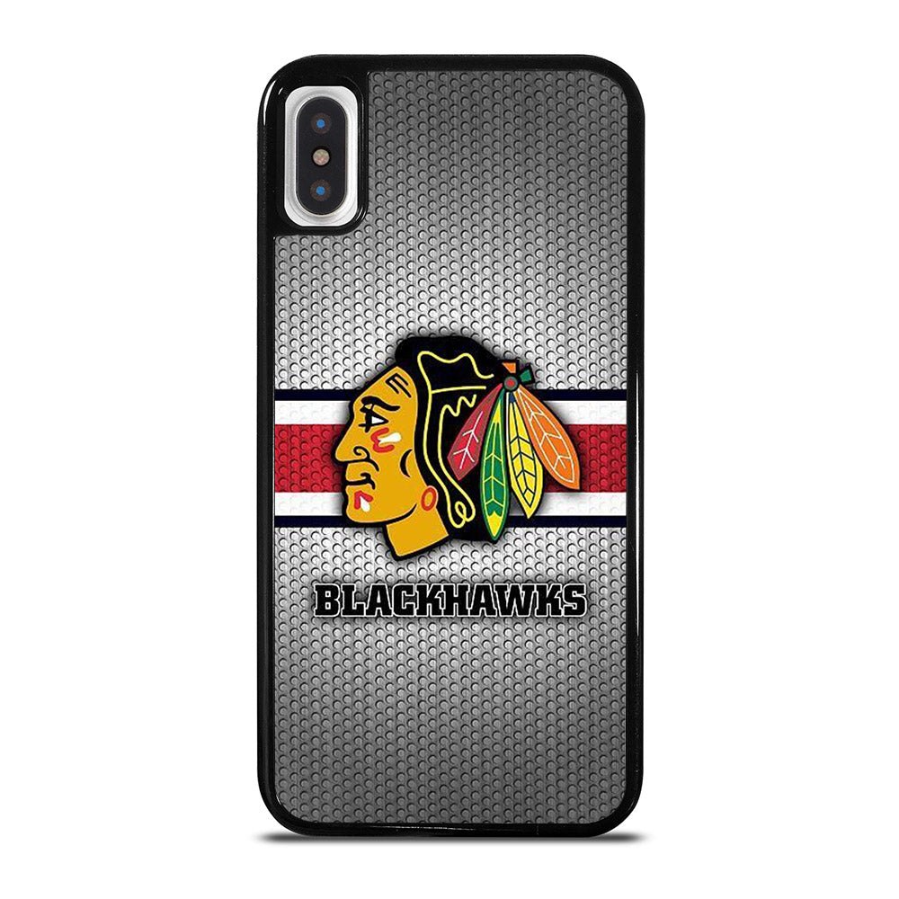CHICAGO BLACKHAWKS METAL LOGO iPhone X / XS Case Cover