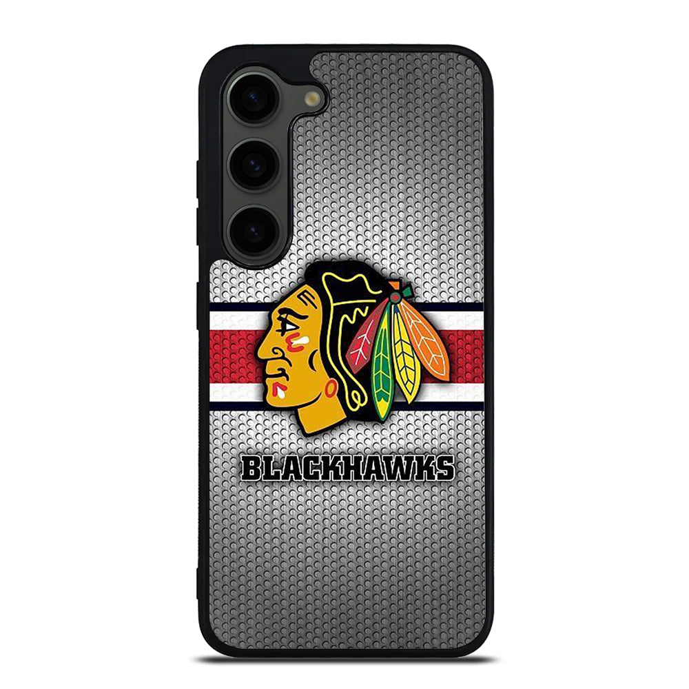 CHICAGO BLACKHAWKS METAL LOGO Samsung Galaxy S23 Plus Case Cover