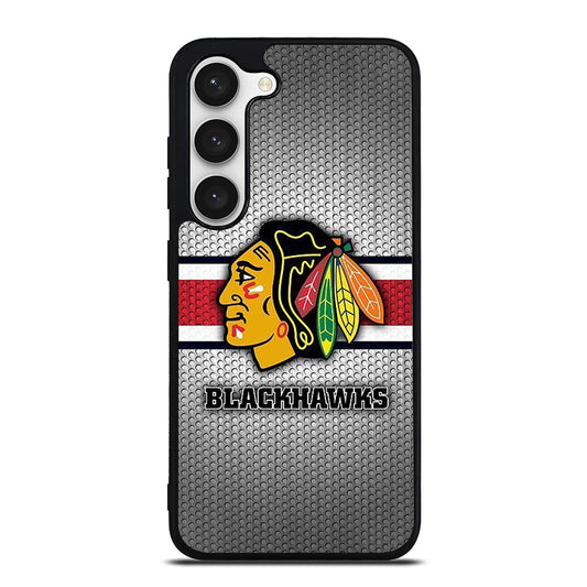 CHICAGO BLACKHAWKS METAL LOGO Samsung Galaxy S23 Case Cover