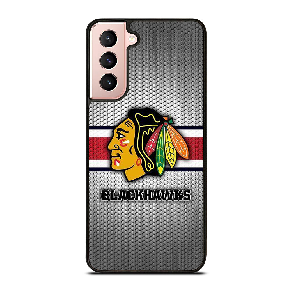 CHICAGO BLACKHAWKS METAL LOGO Samsung Galaxy S21 Case Cover