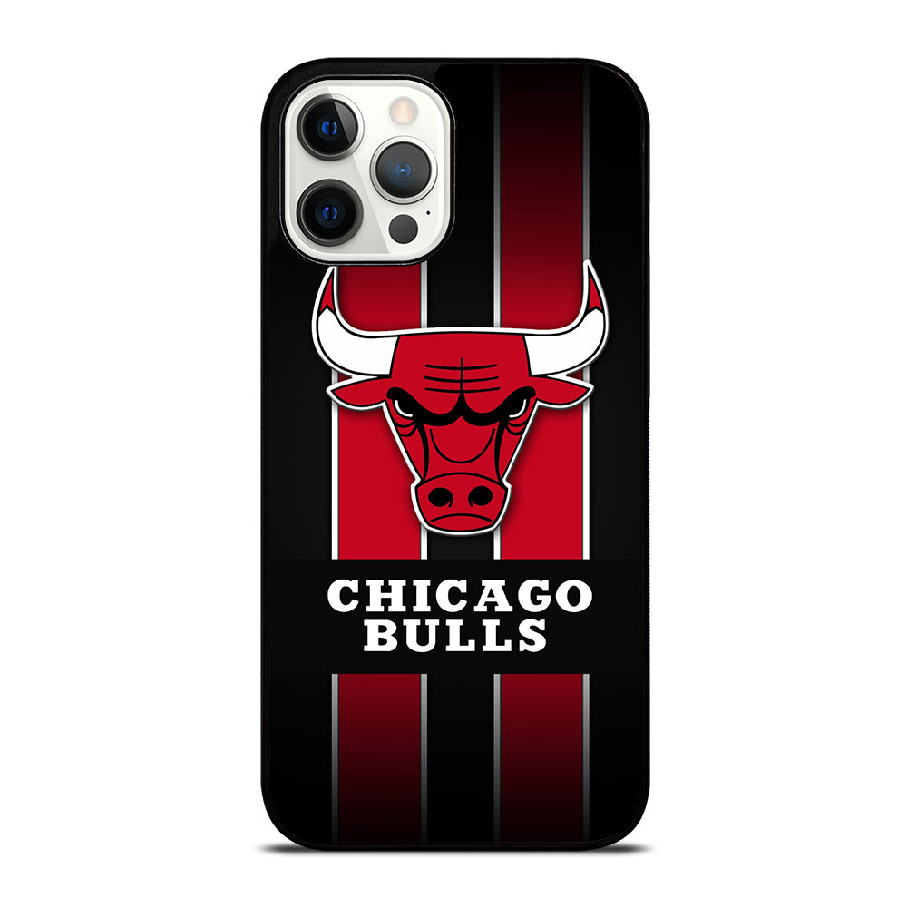 CHICAGO BULLS STRIPE LOGO iPhone 12 Pro Max Case Cover