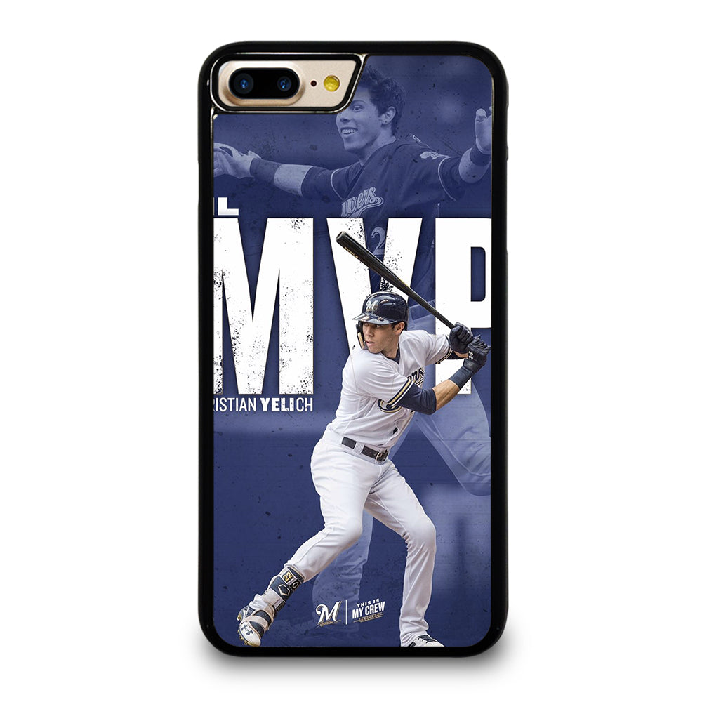 CHRISTIAN YELICH MILWAUKEE BREWERS FOOTBALL 2 iPhone 7 / 8 Plus Case Cover
