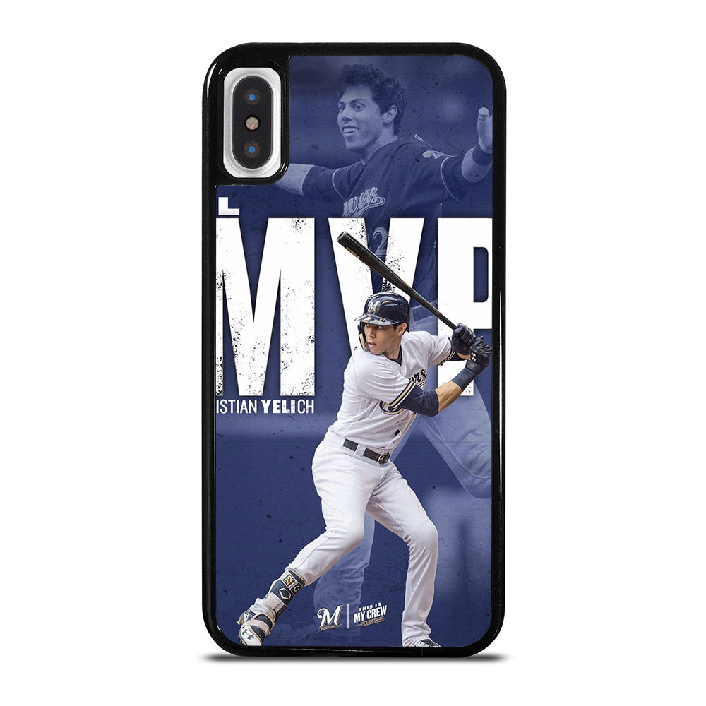CHRISTIAN YELICH MILWAUKEE BREWERS FOOTBALL 2 iPhone X / XS Case Cover