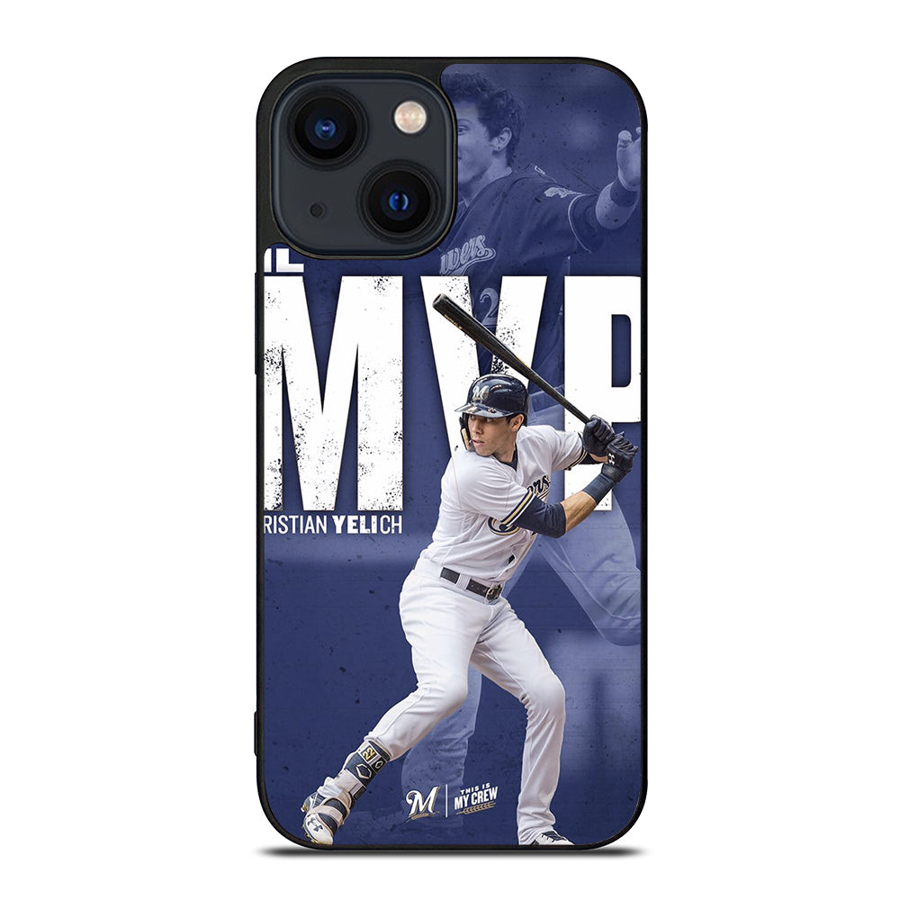 CHRISTIAN YELICH MILWAUKEE BREWERS FOOTBALL 2 iPhone 14 Plus Case Cover