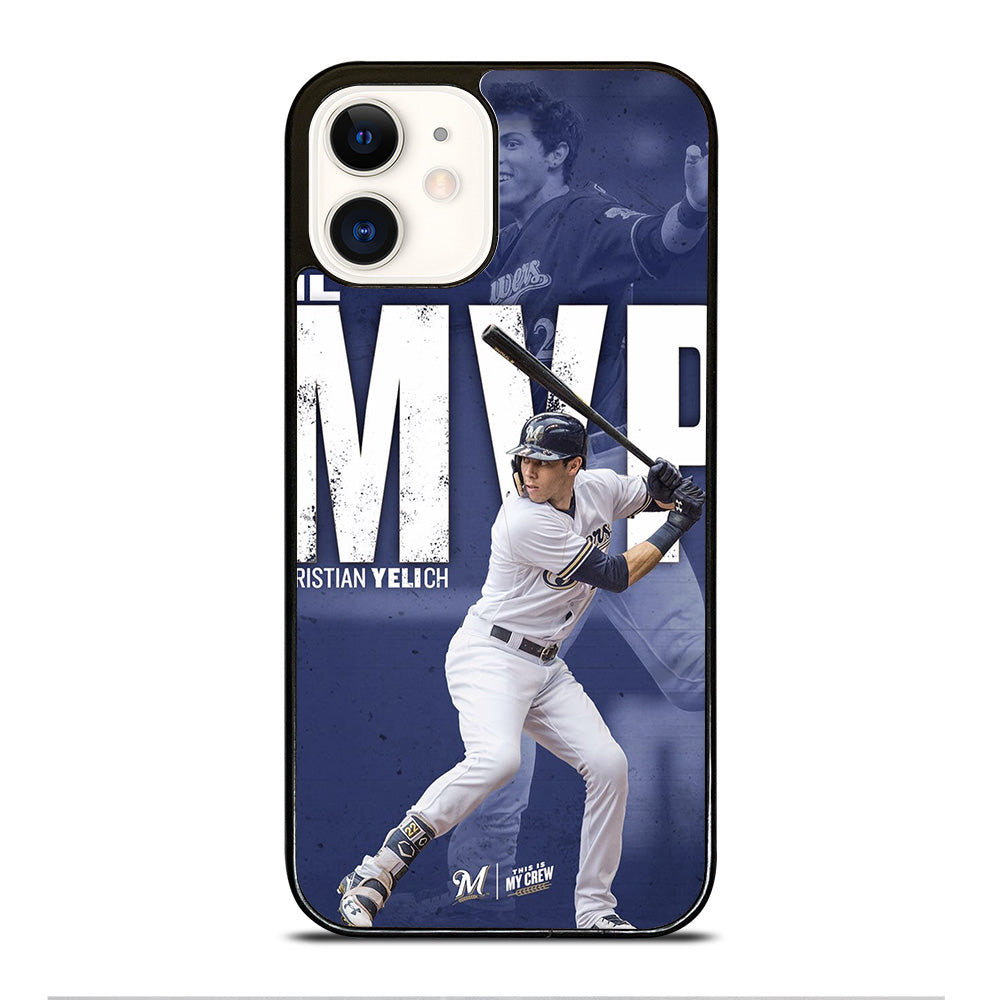 CHRISTIAN YELICH MILWAUKEE BREWERS FOOTBALL 2 iPhone 12 Case Cover