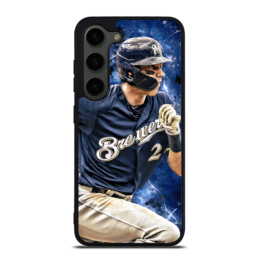 CHRISTIAN YELICH MILWAUKEE BREWERS FOOTBALL Samsung Galaxy S23 Plus Case Cover