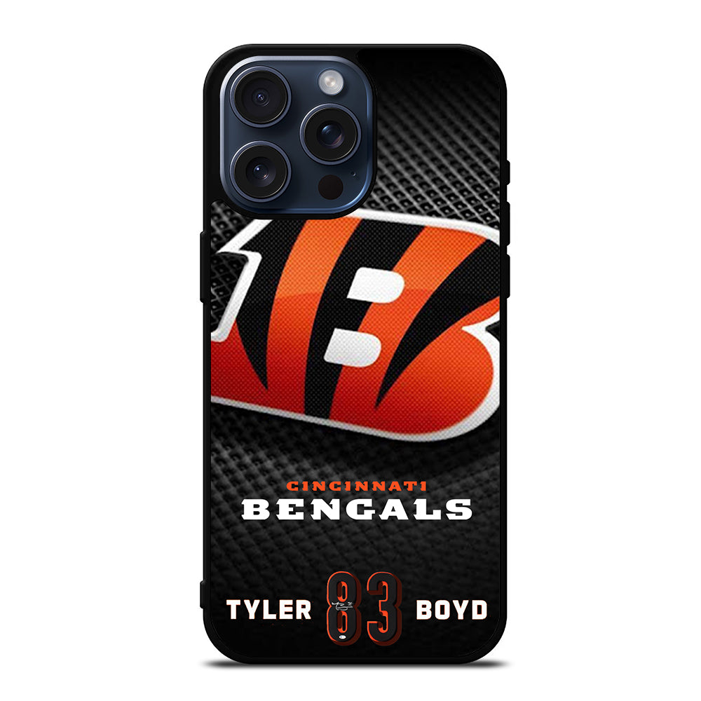 CINCINNATI BENGALS TYLER BOYD 83 iPhone 15 Pro Max Case Cover