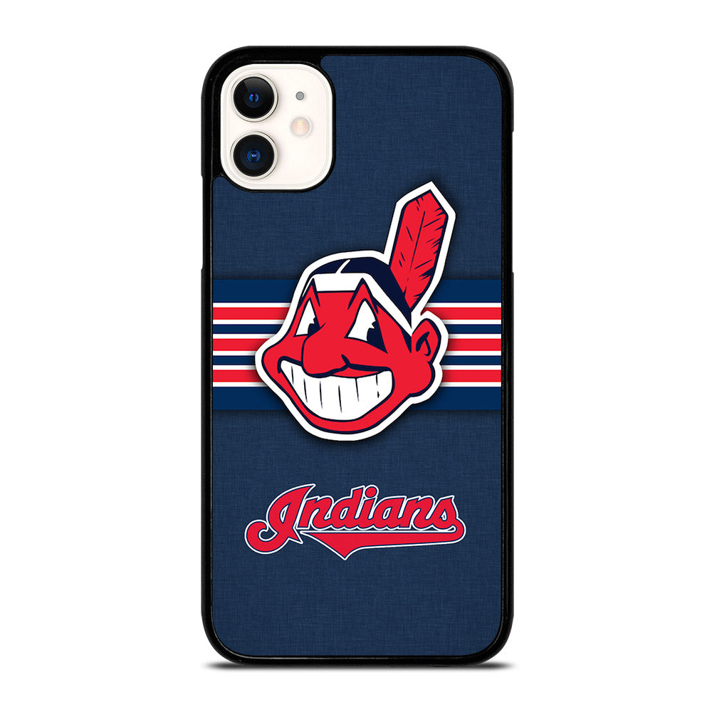 CLEVELAND INDIANS MLB STRIPE iPhone 11 Case Cover