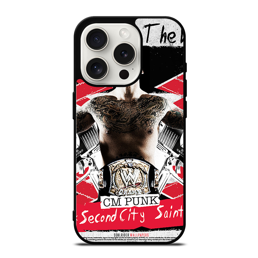 CM PUNK POSTER iPhone 15 Pro Case Cover