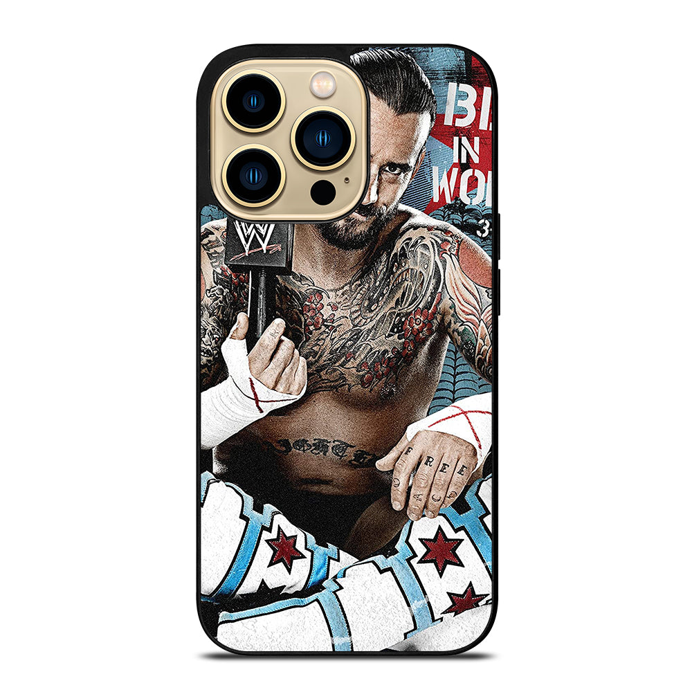 CM PUNK WRESTLER iPhone 14 Pro Max Case Cover casecentro