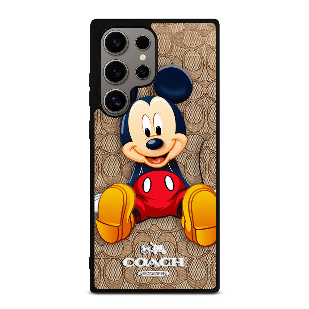 COACH BROWN MICKEY MOUSE Samsung Galaxy S24 Ultra Case Cover