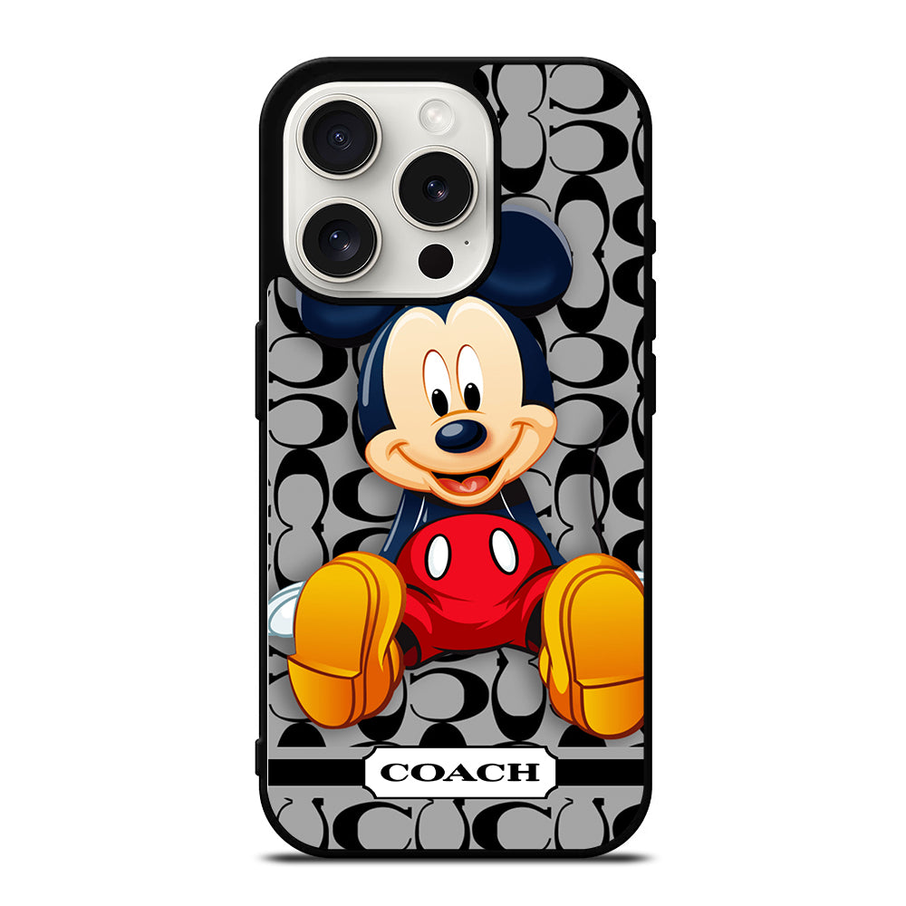 COACH MICKEY MOUSE CARTOON iPhone 15 Pro Case Cover
