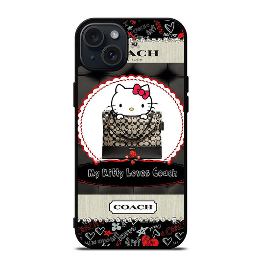 COACH NEW YORK HELLO KITTY iPhone 15 Plus Case Cover