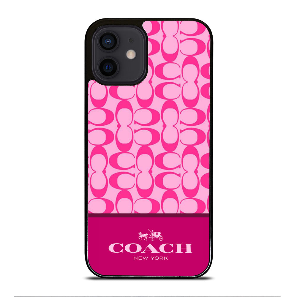 COACH NEW YORK PINK PATTERN iPhone 12 Mini Case Cover