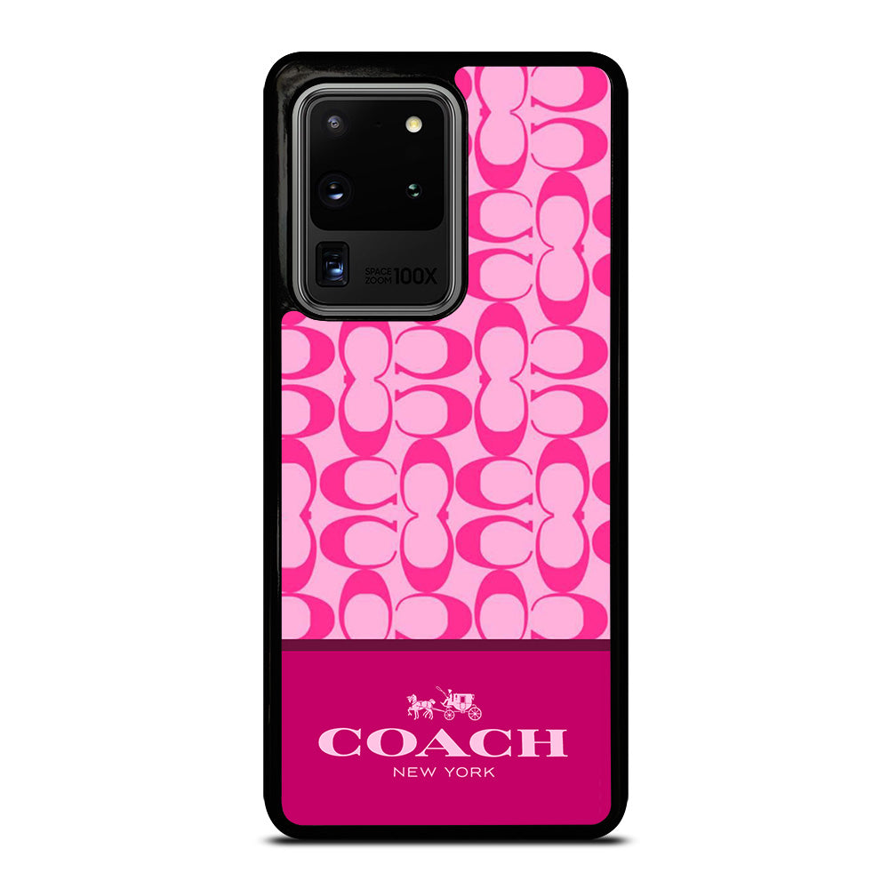 COACH NEW YORK PINK PATTERN Samsung Galaxy S20 Ultra Case Cover