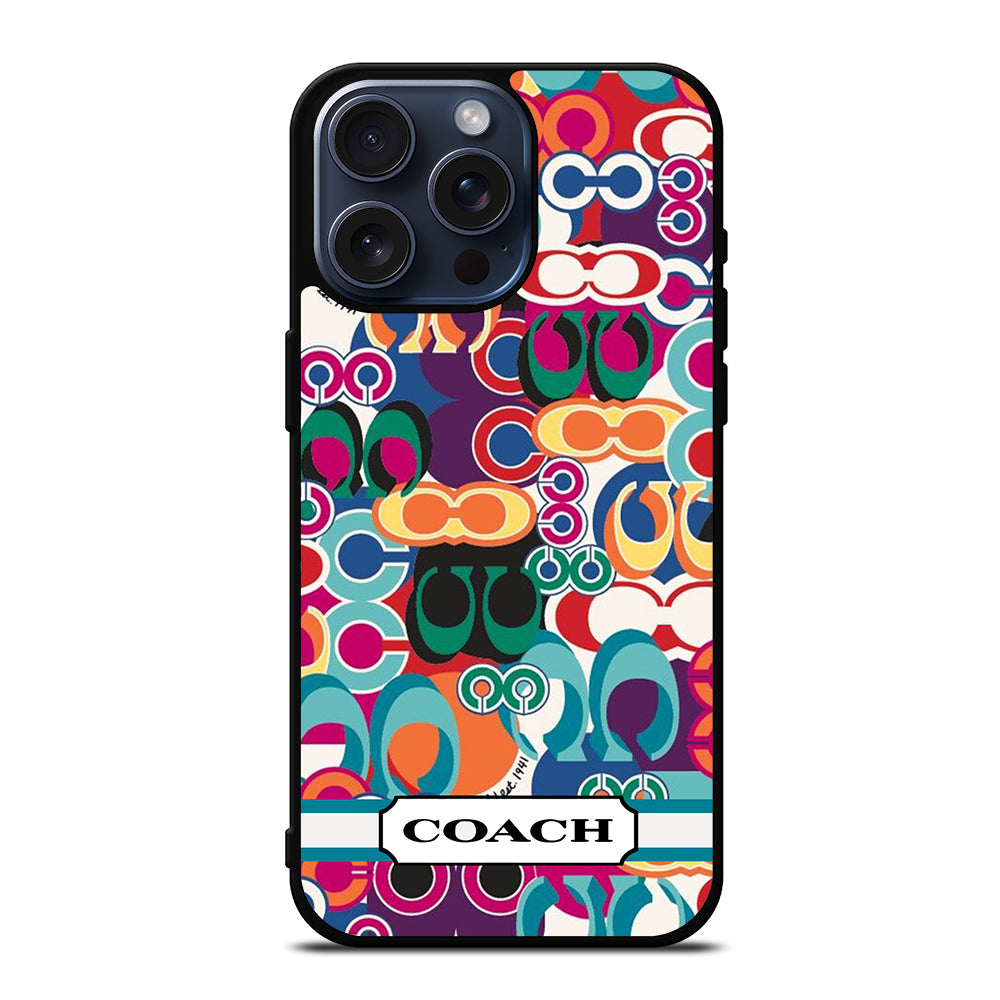 COACH PATTERN iPhone 15 Pro Max Case Cover