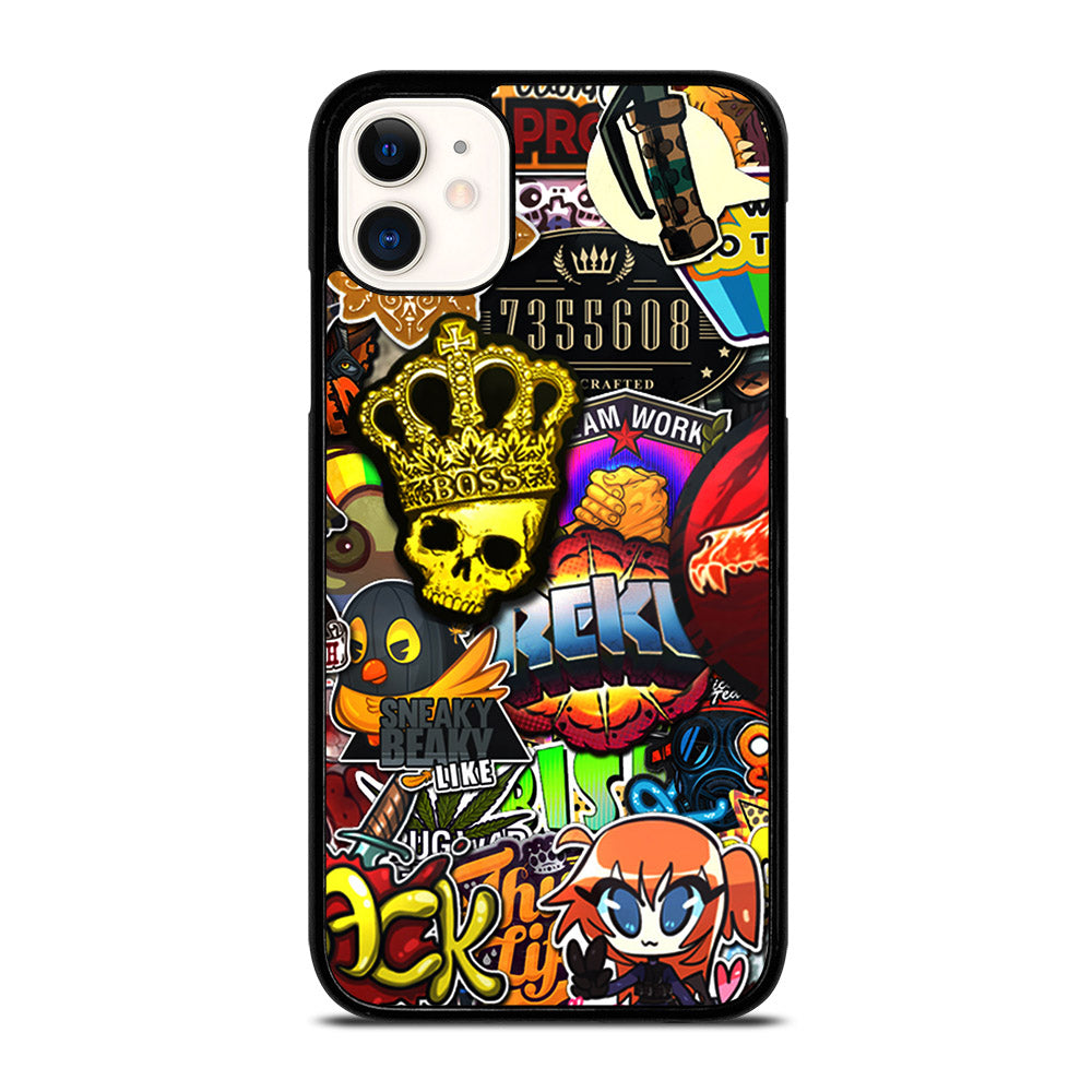 CSGO STICKER BOMB PATTERN iPhone 11 Case Cover