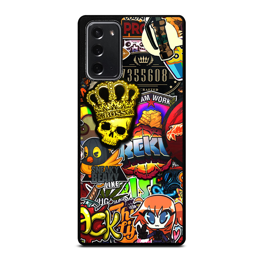 CSGO STICKER BOMB PATTERN Samsung Galaxy Note 20 Case Cover