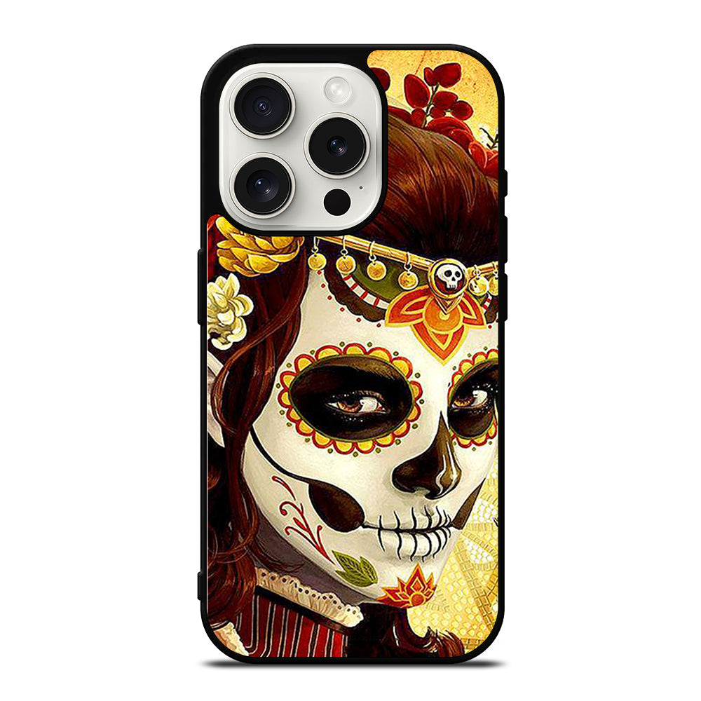 DAY OF THE DEAD ART 1 iPhone 15 Pro Case Cover