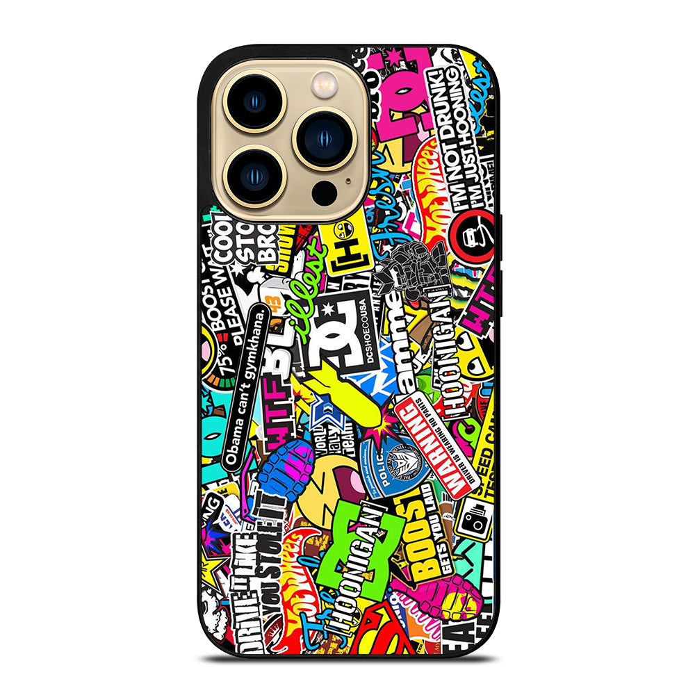 DC STICKER BOMB 1 iPhone 14 Pro Max Case Cover