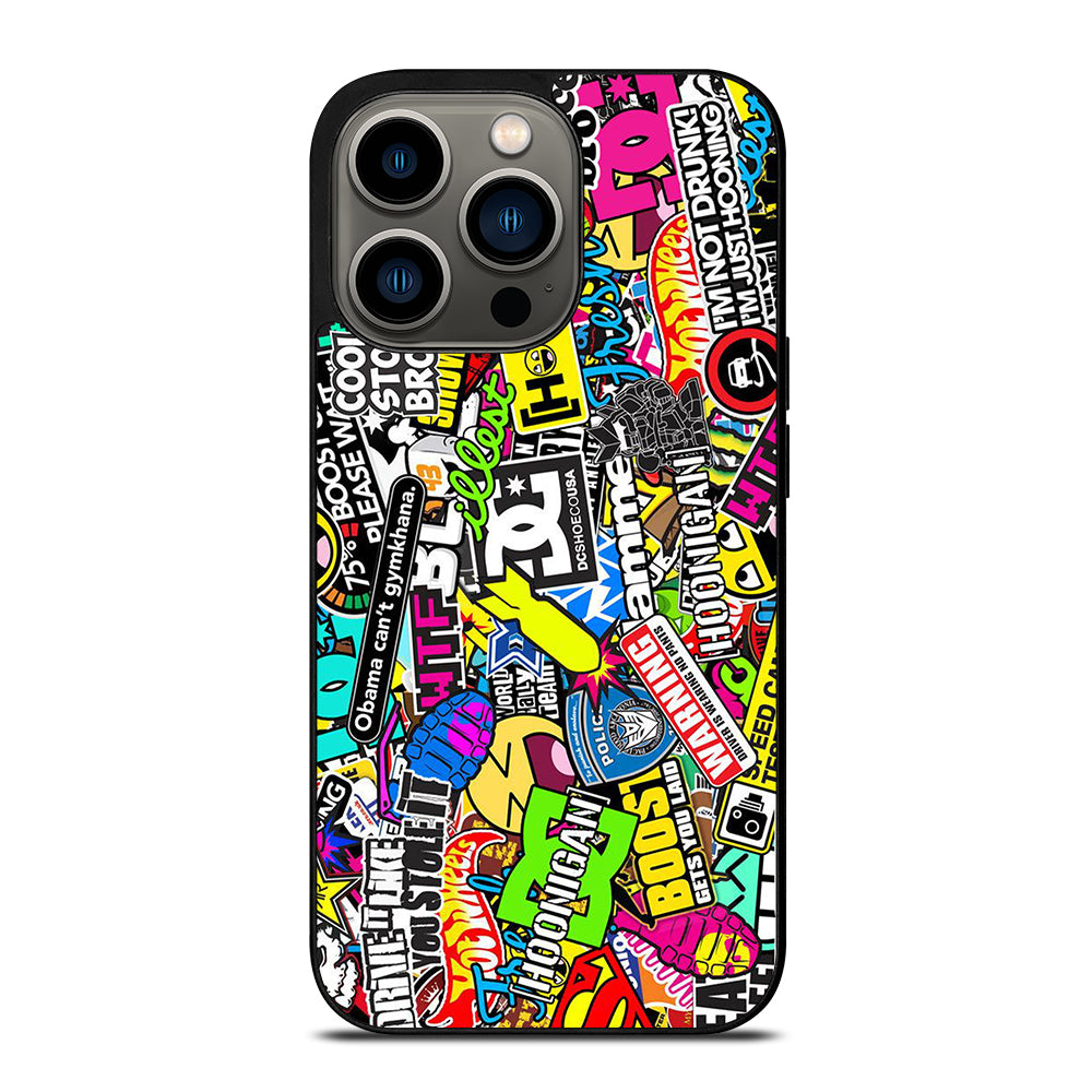 DC STICKER BOMB 1 iPhone 13 Pro Case Cover