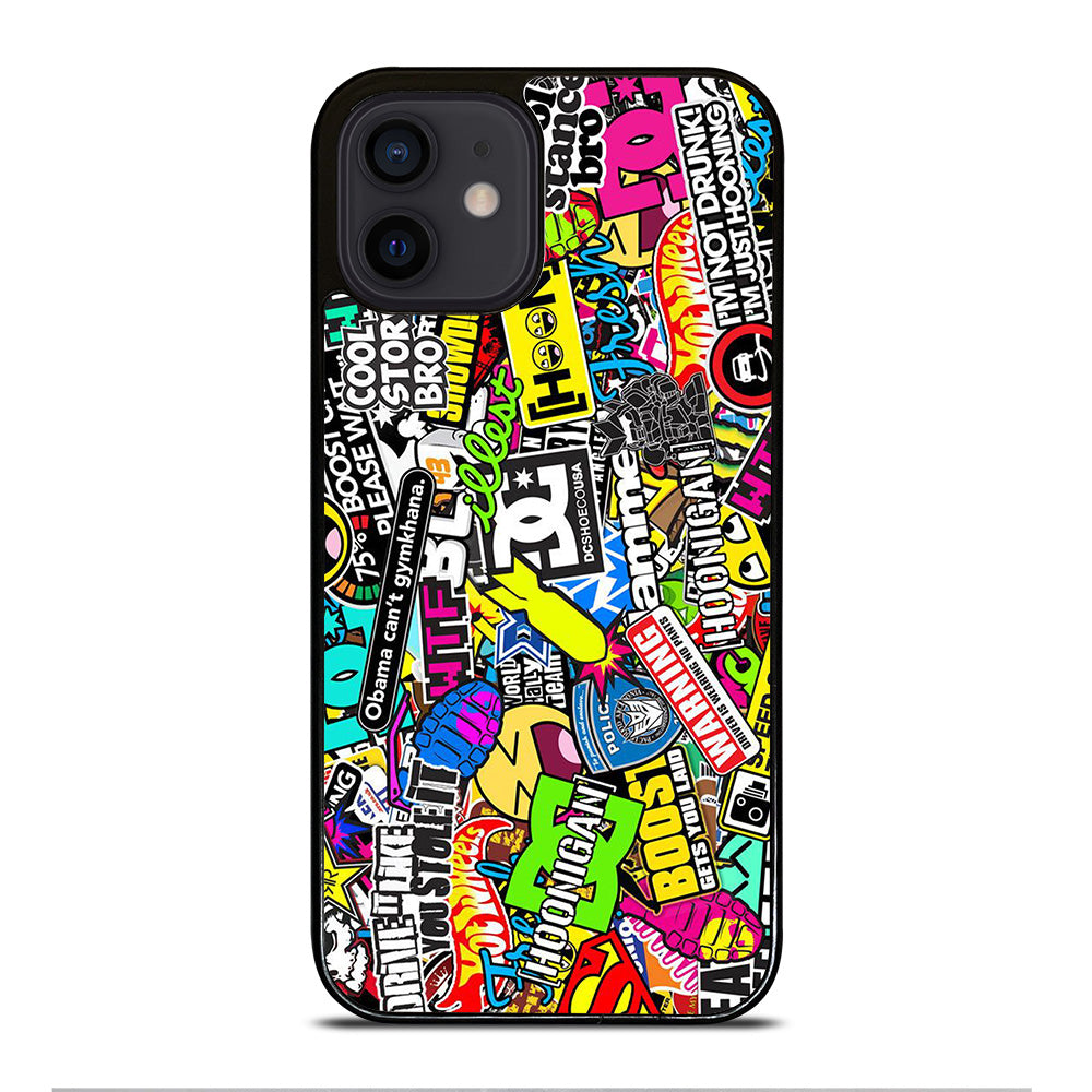 DC STICKER BOMB 1 iPhone 12 Mini Case Cover